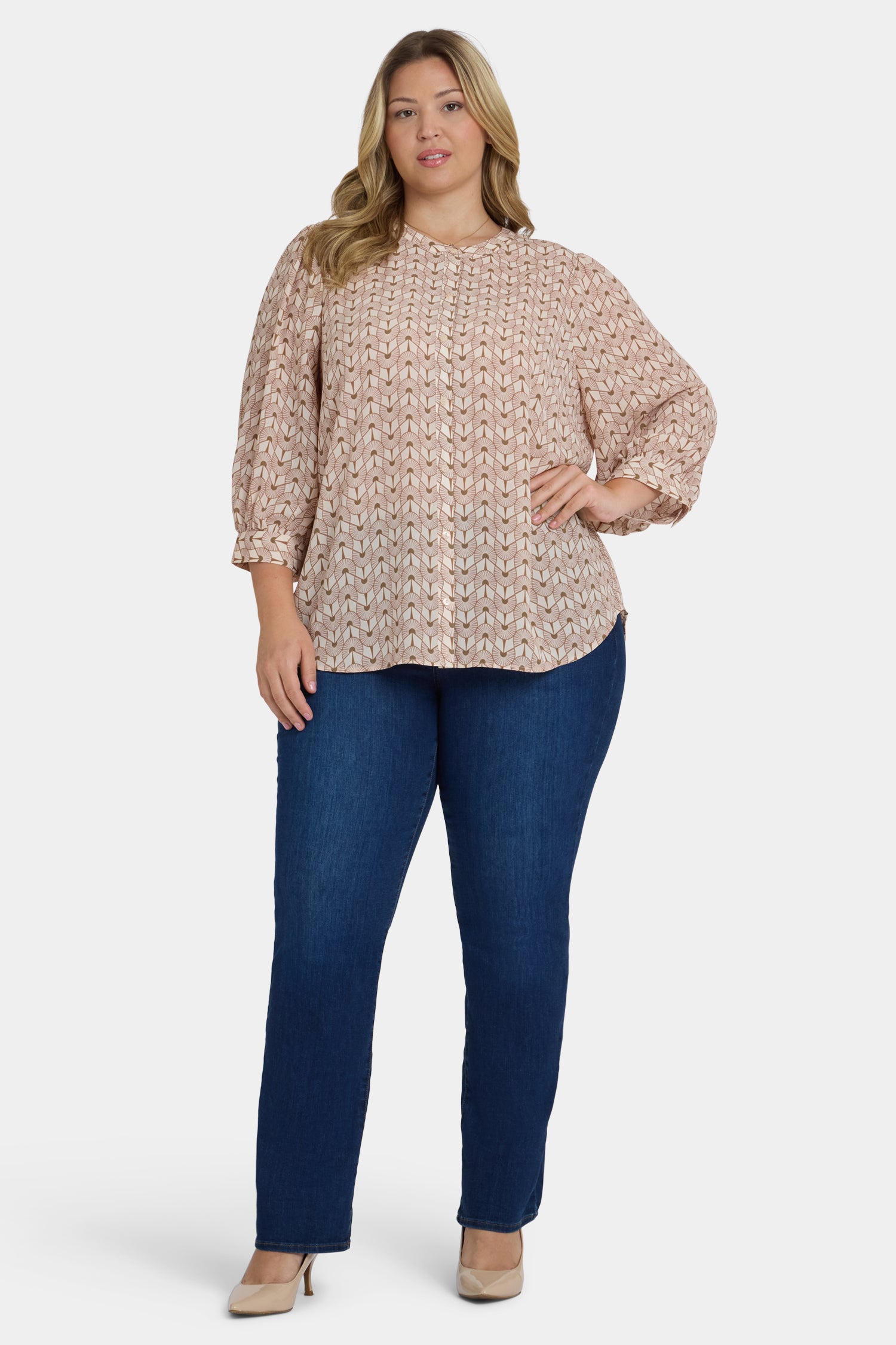 NYDJ Bonnie Blouse In Plus Size  - Gare de Lyon