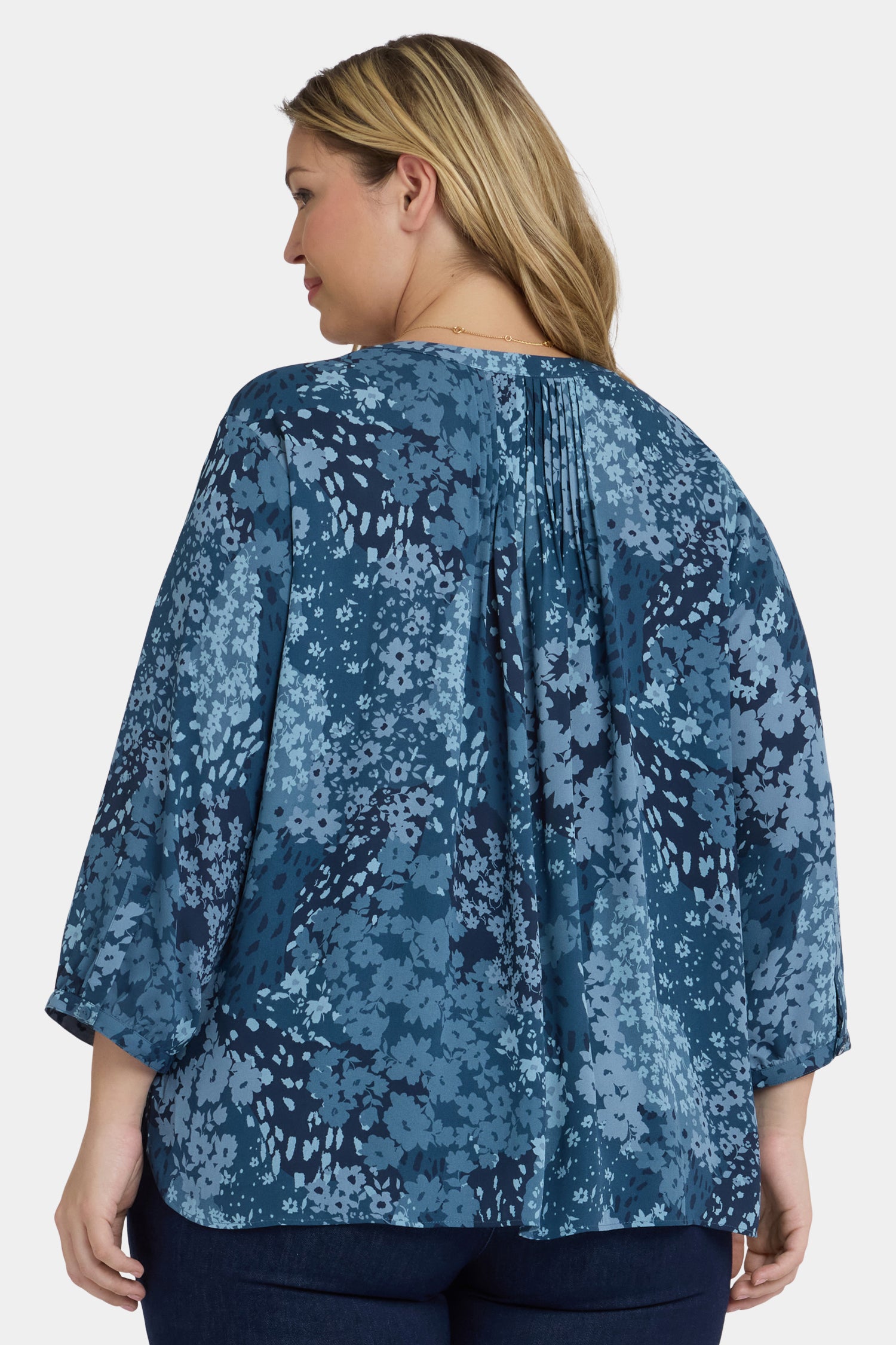 NYDJ Pintuck Blouse In Plus Size  - Belleville