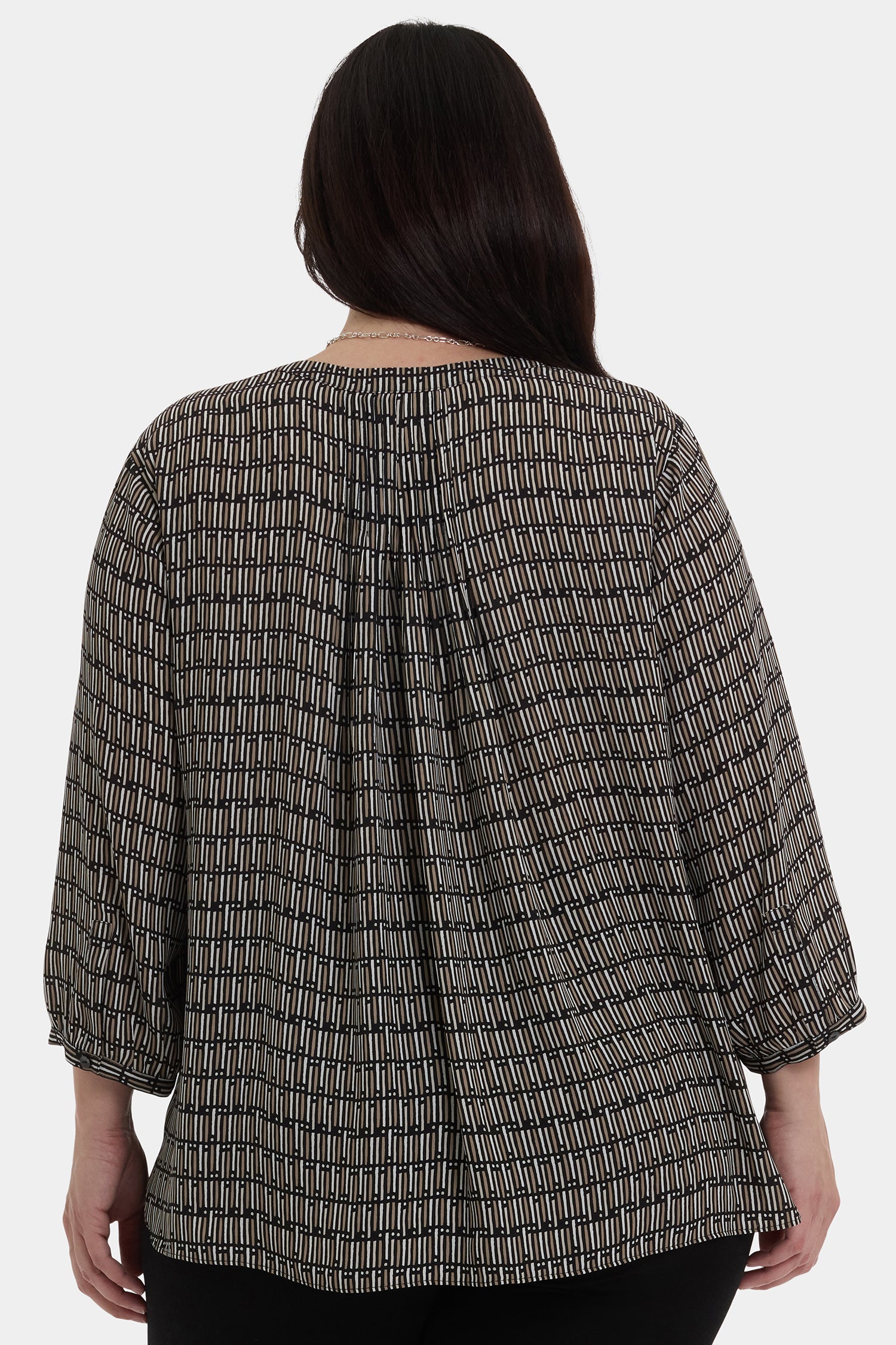 NYDJ Pintuck Blouse In Plus Size  - Arrieta