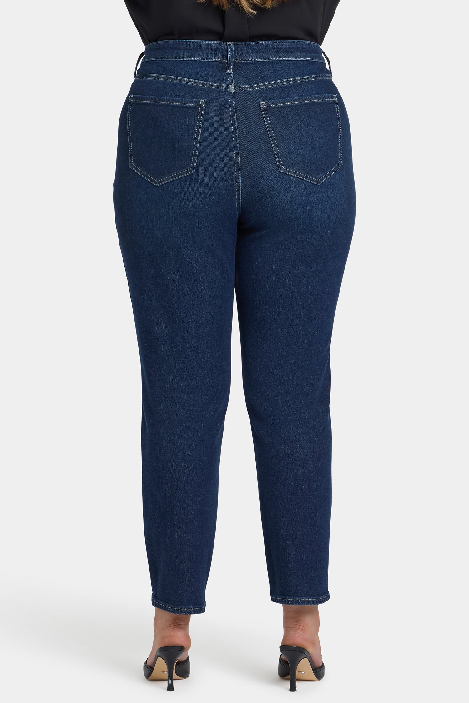 NYDJ Margot Girlfriend Jeans In Plus Size With Front Seam Detail - Midnight Breeze