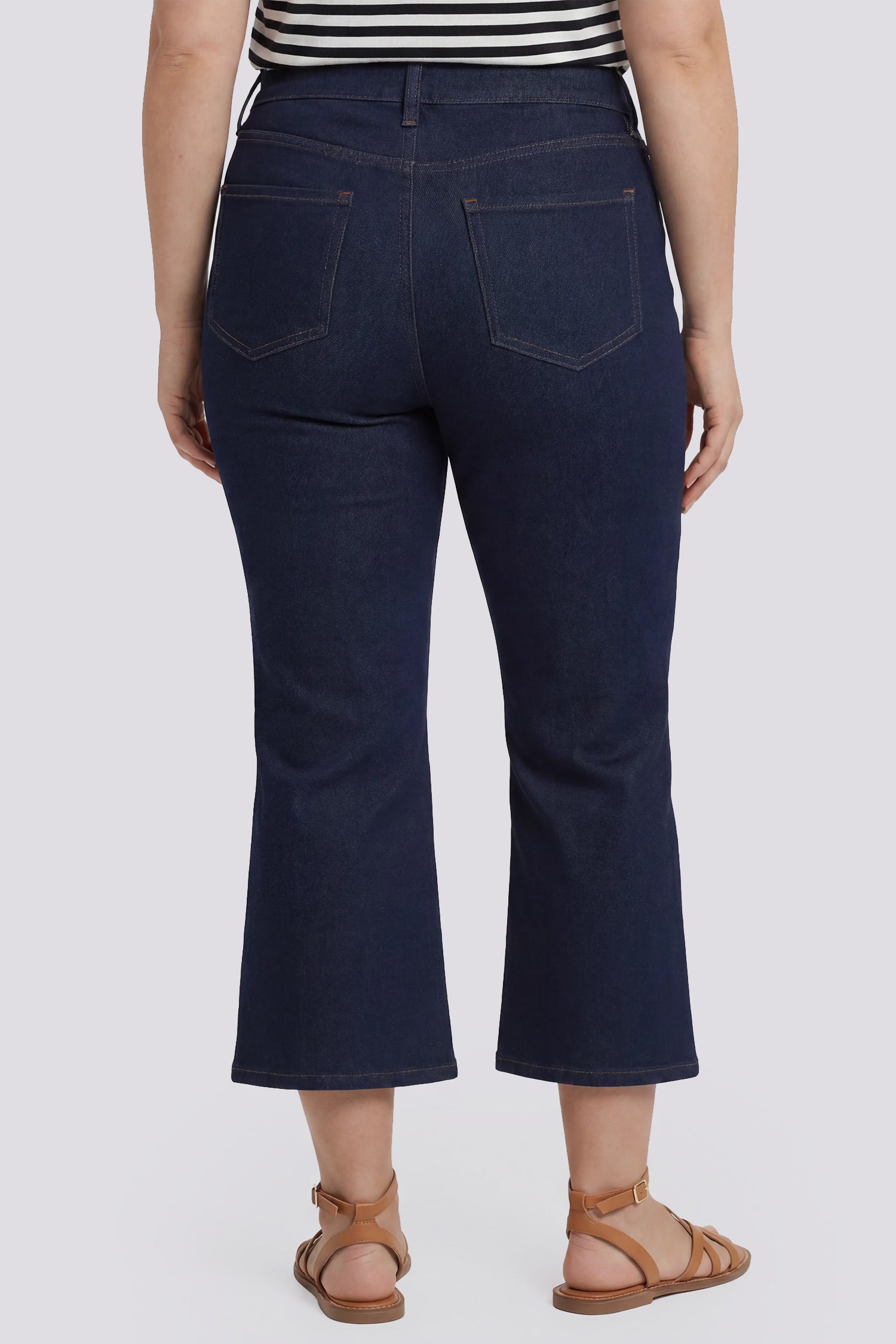 NYDJ Monica Kick Flare Crop Jeans In Plus Size With High Rise - Magical