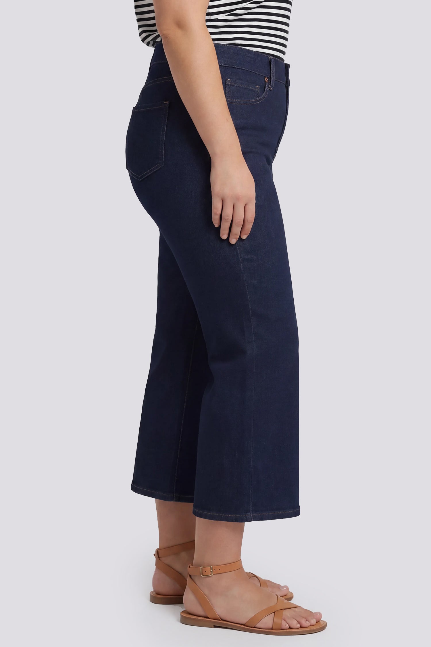 NYDJ Monica Kick Flare Crop Jeans In Plus Size With High Rise - Magical