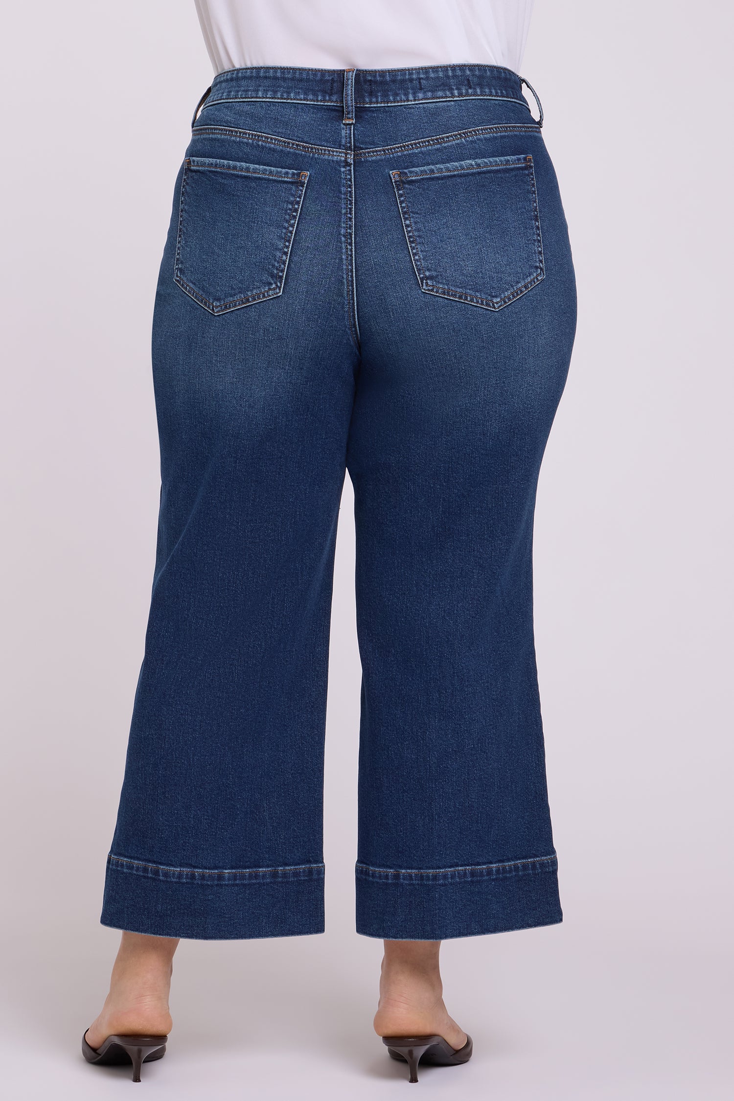 NYDJ Teresa Wide Leg Ankle Jeans In Plus Size With 3
