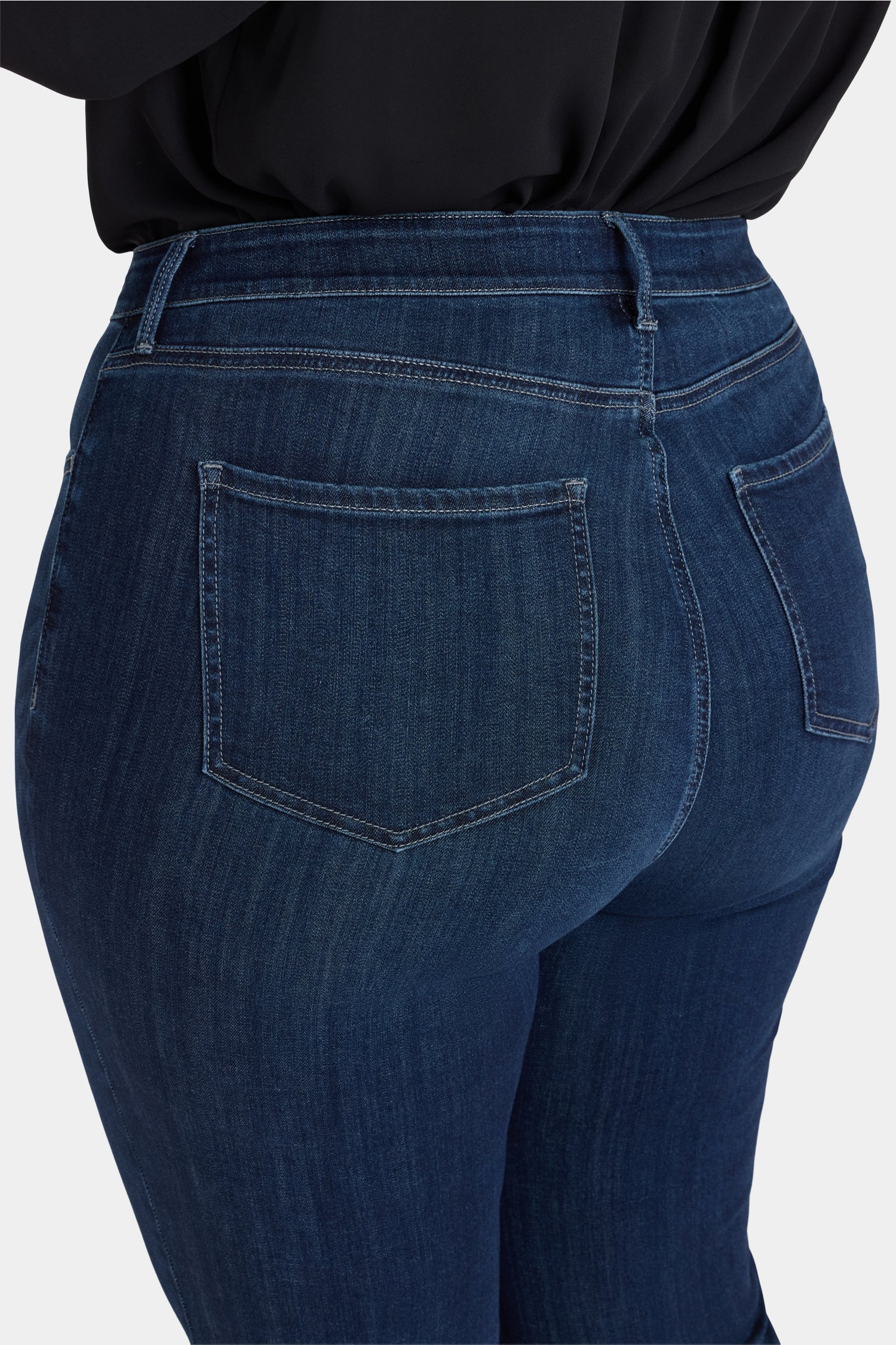 NYDJ Teresa Wide Leg Jeans In Plus Size With Contoured Seams And 31