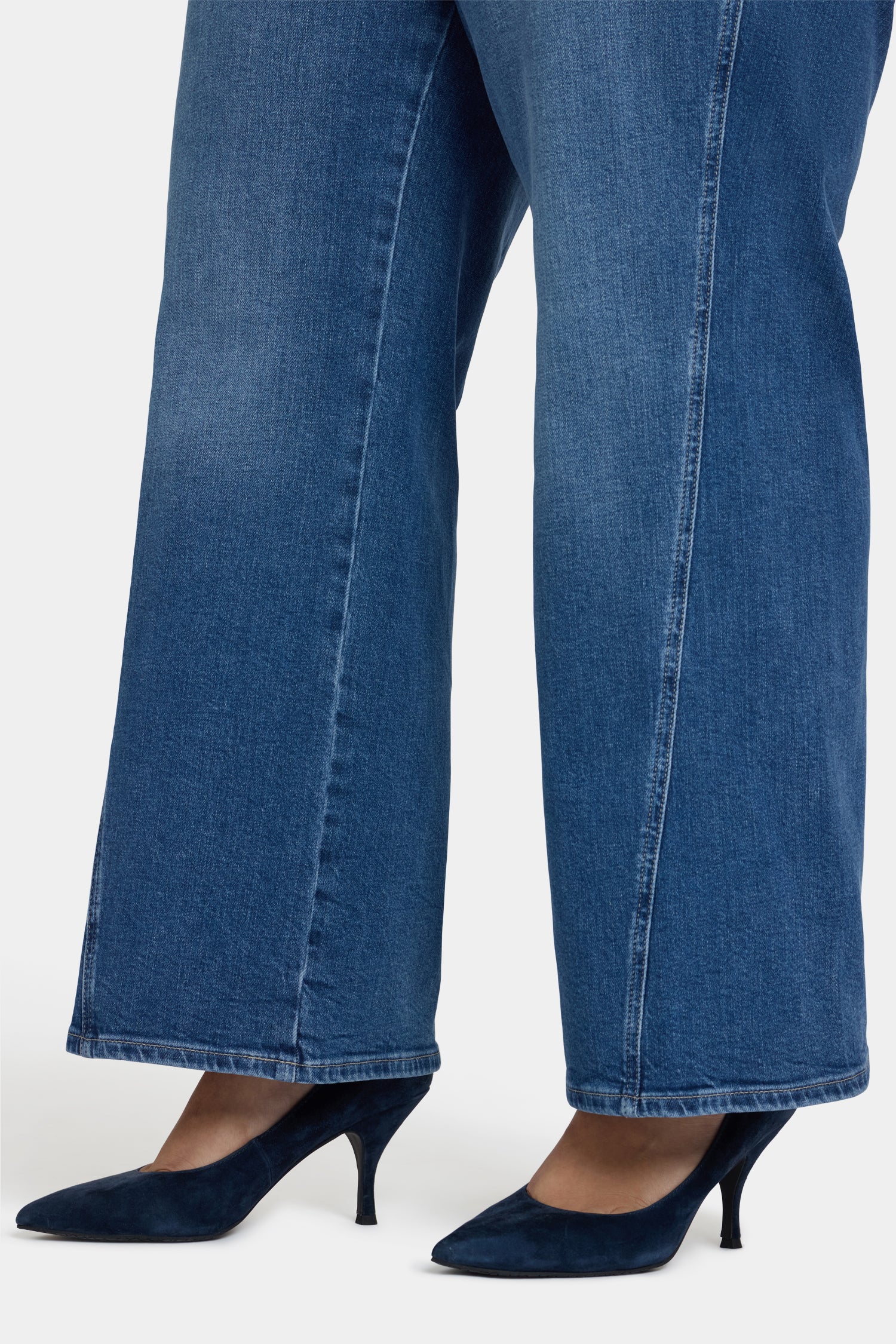 NYDJ Teresa Wide Leg Jeans In Plus Size With Contoured Seams And 31