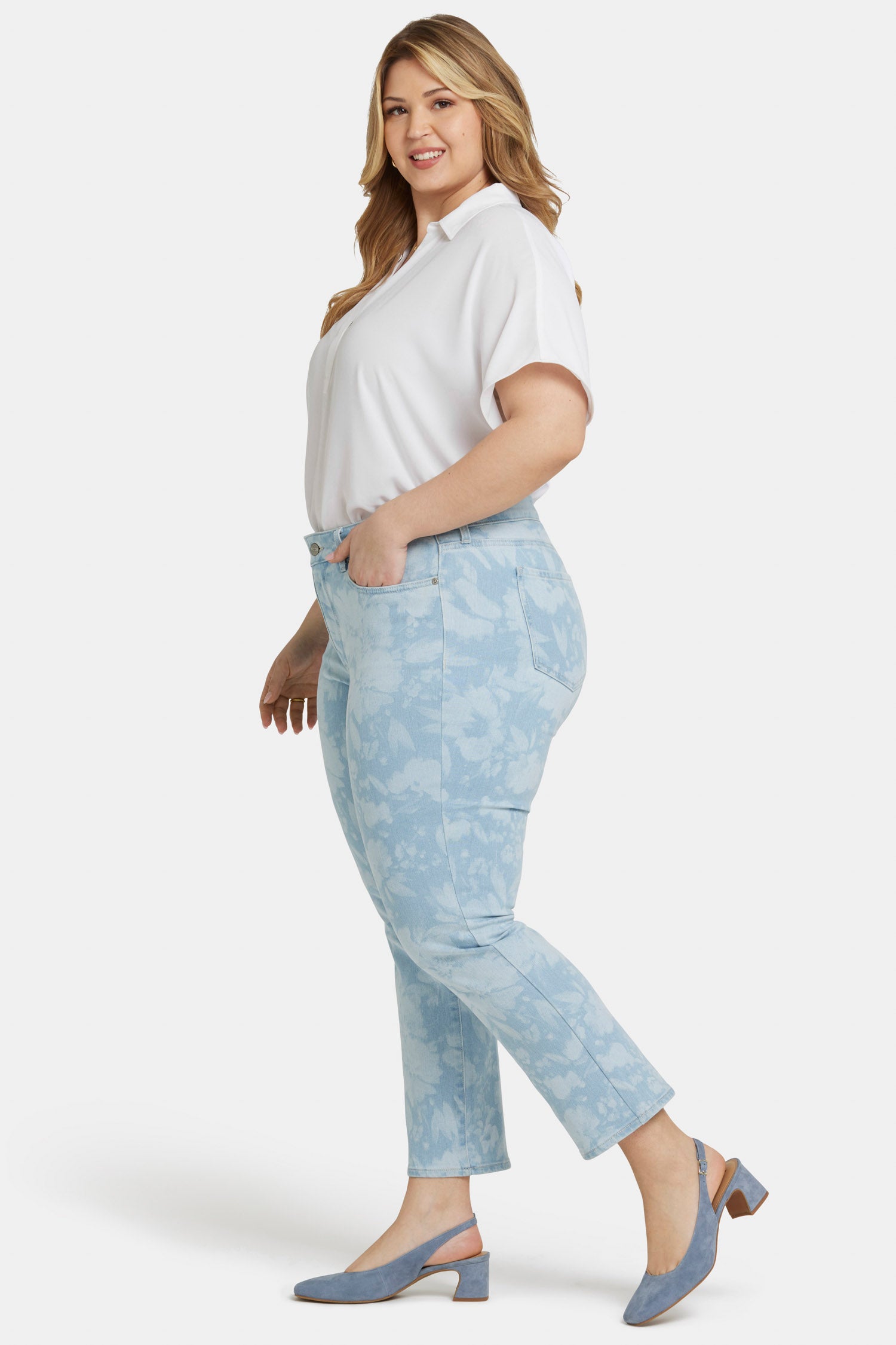NYDJ Marilyn Straight Ankle Jeans In Plus Size  - Marian Annabella