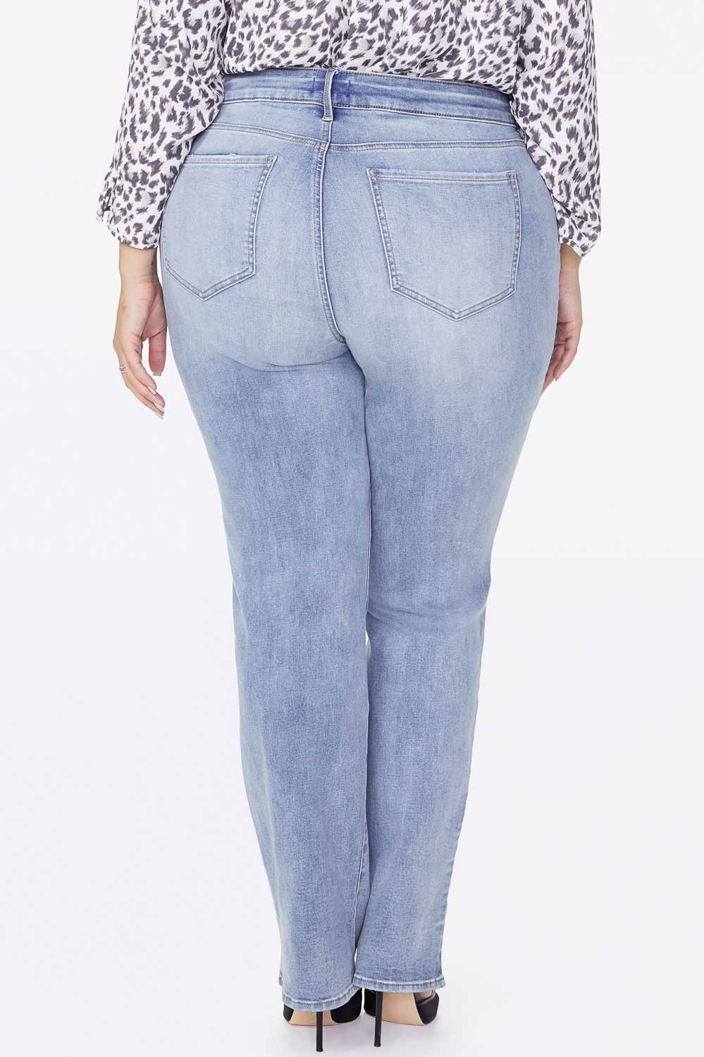 NYDJ Marilyn Straight Jeans In Plus Size  - Biscayne