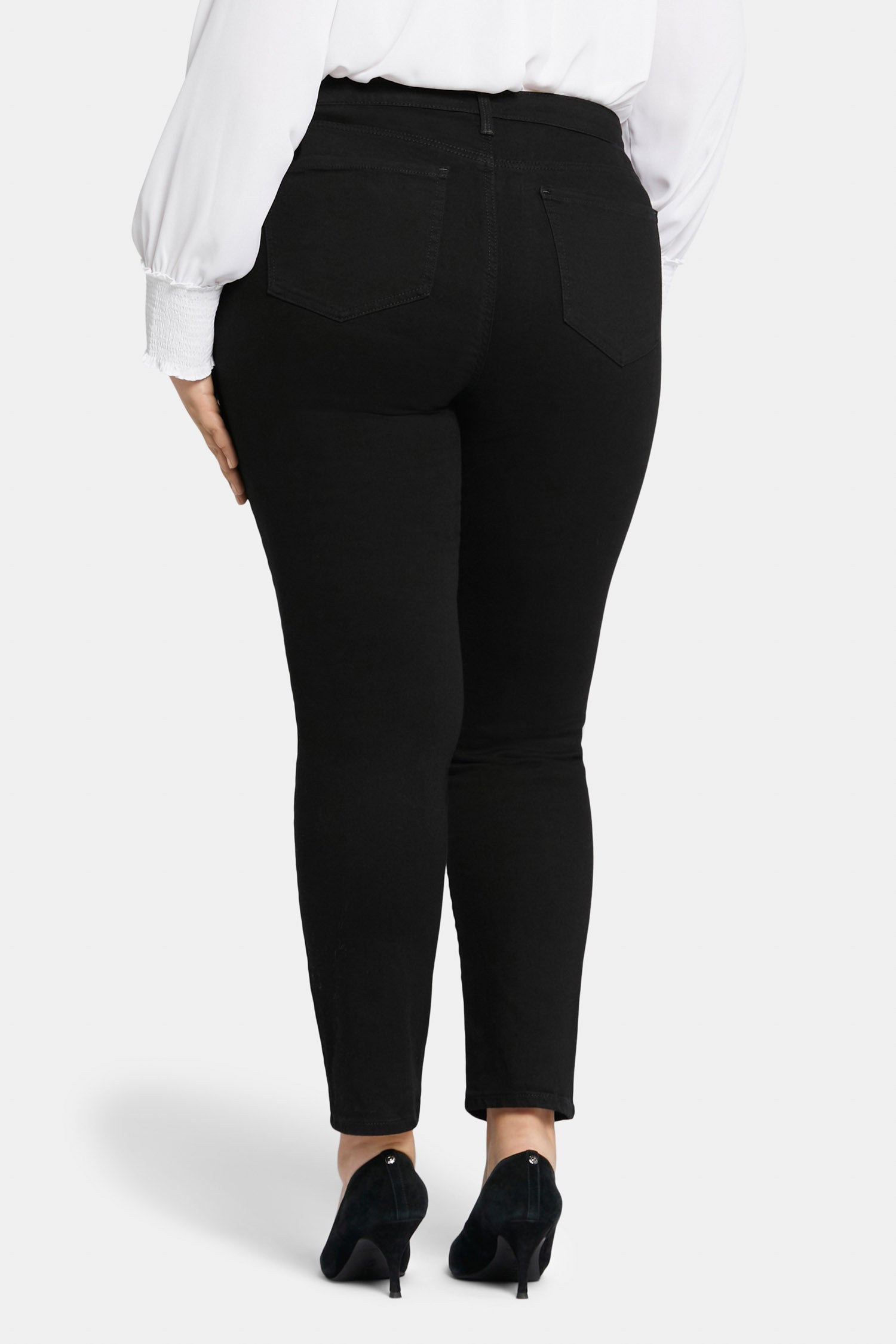 NYDJ Sheri Slim Jeans In Plus Size  - Black