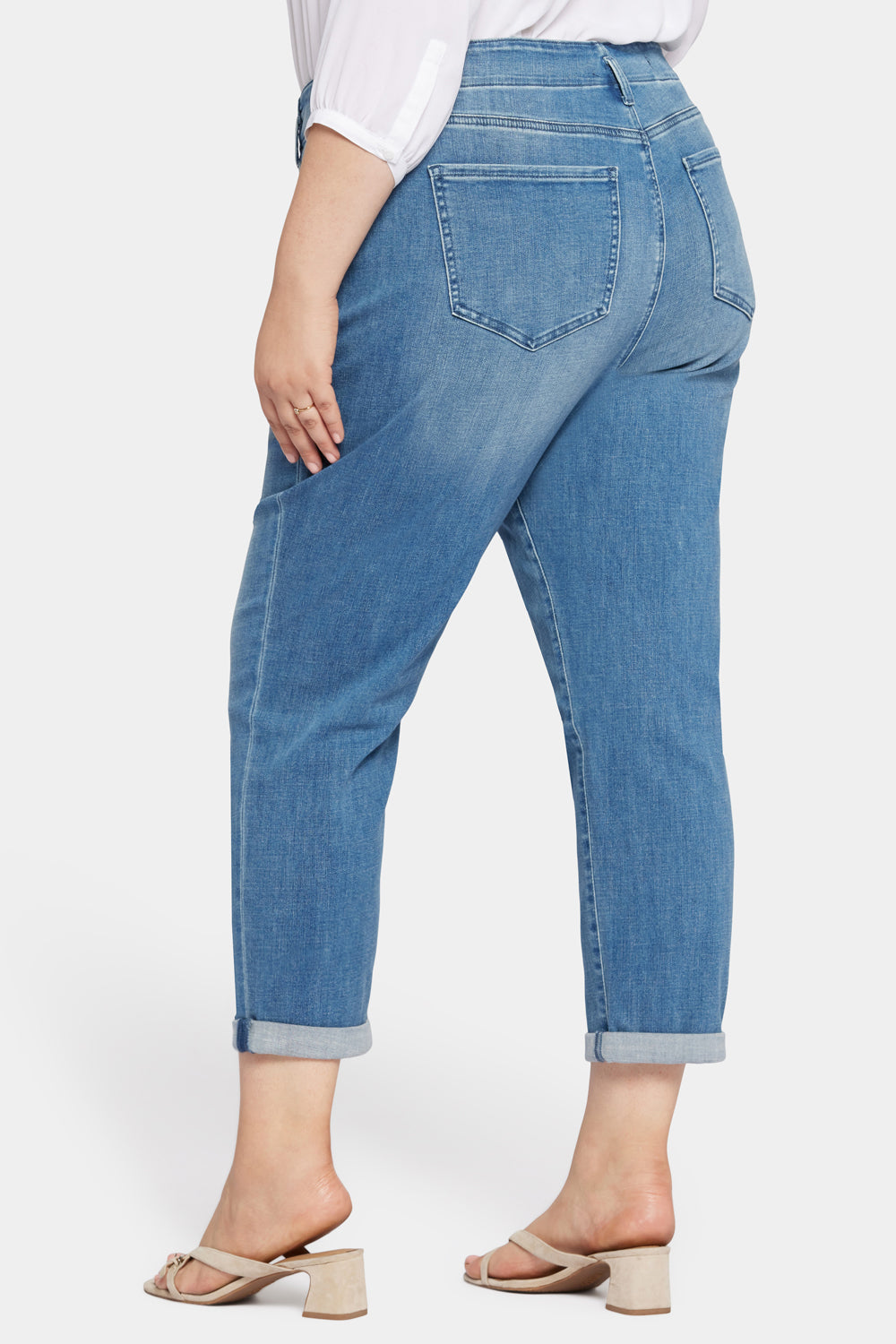 NYDJ Margot Girlfriend Jeans In Petite Plus Size With High Rise - Stunning