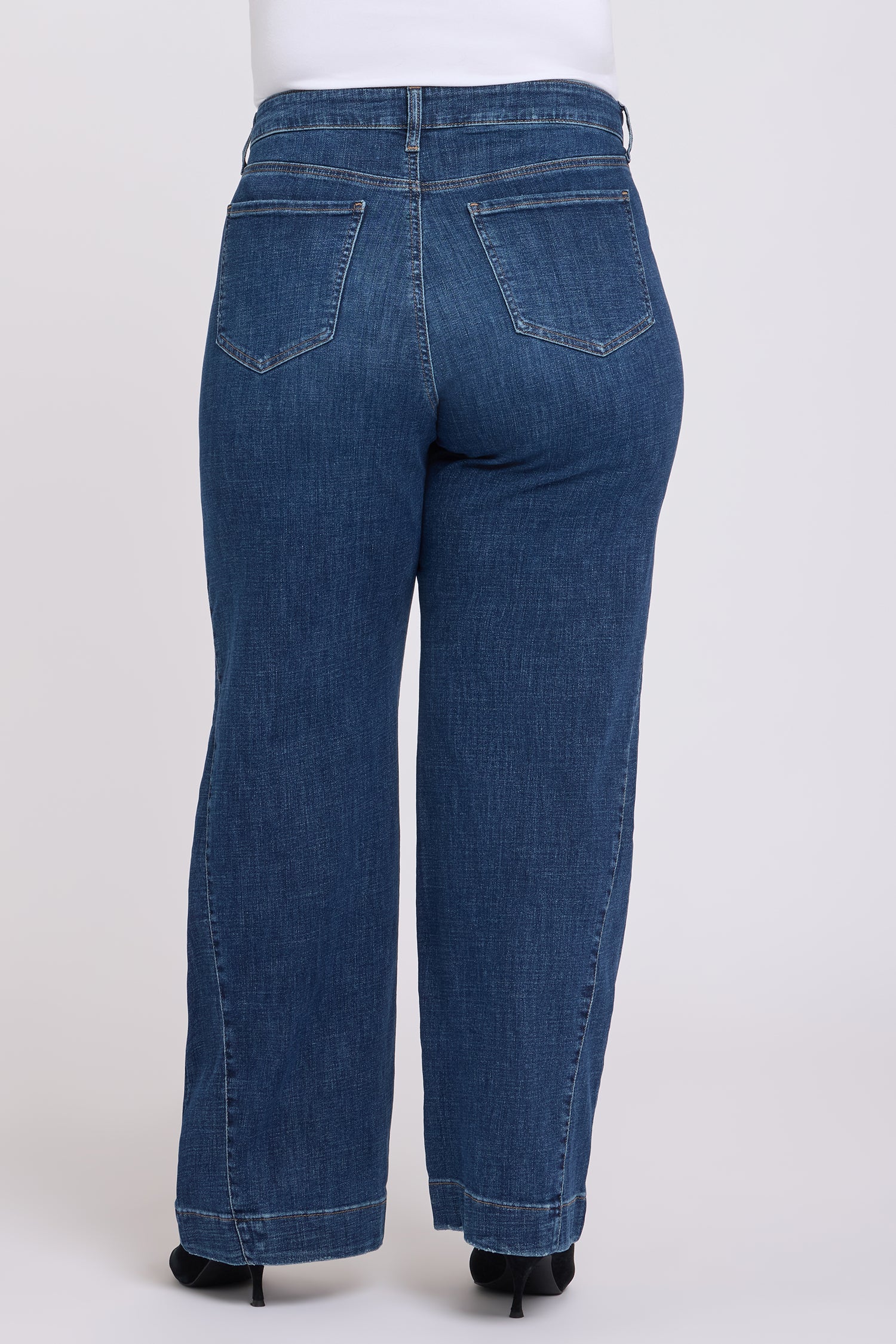 NYDJ Teresa Wide Leg Jeans In Plus Size With Side Godets - Sunset Villa
