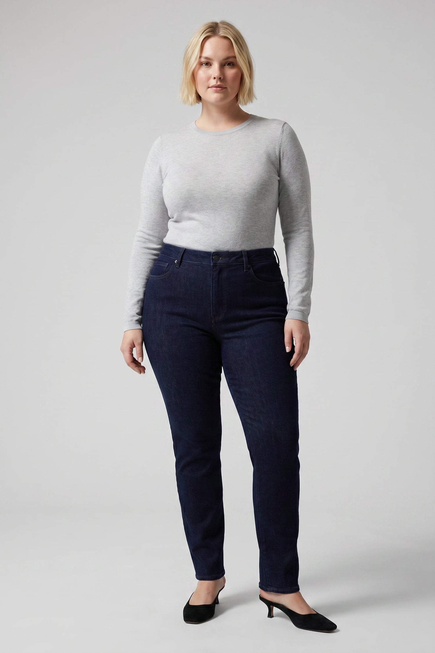 NYDJ Sheri Slim Jeans In Plus Size  - Rinse