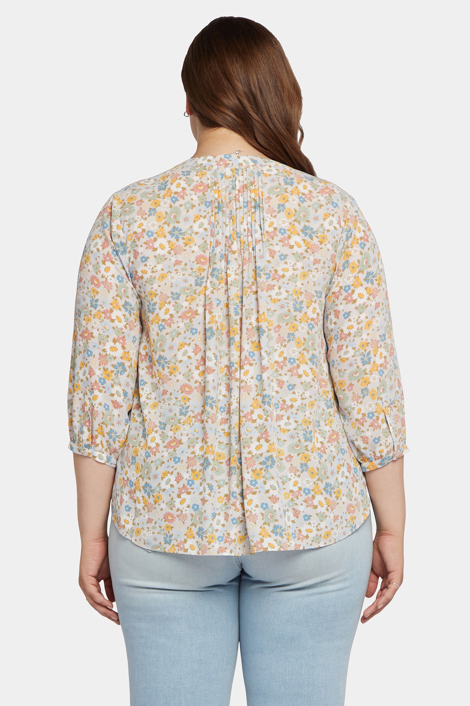 NYDJ Pintuck Blouse In Plus Size  - Angelonia