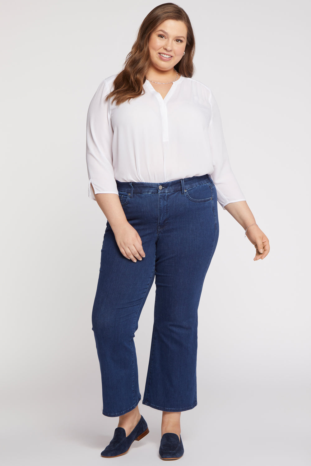 NYDJ Waist-Match™ Relaxed Flared Jeans In Plus Size  - Genesis