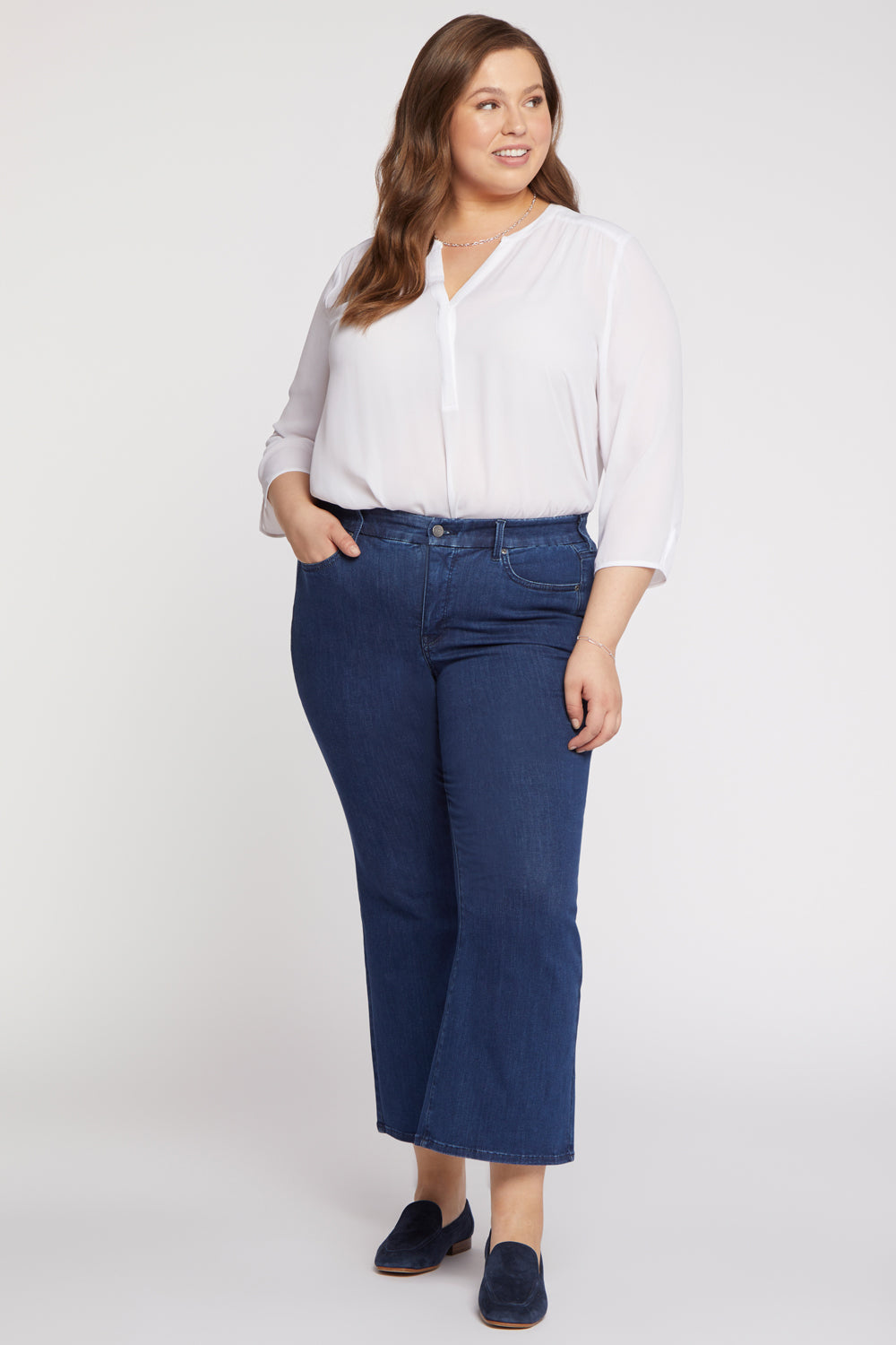 NYDJ Waist-Match™ Relaxed Flared Jeans In Plus Size  - Genesis