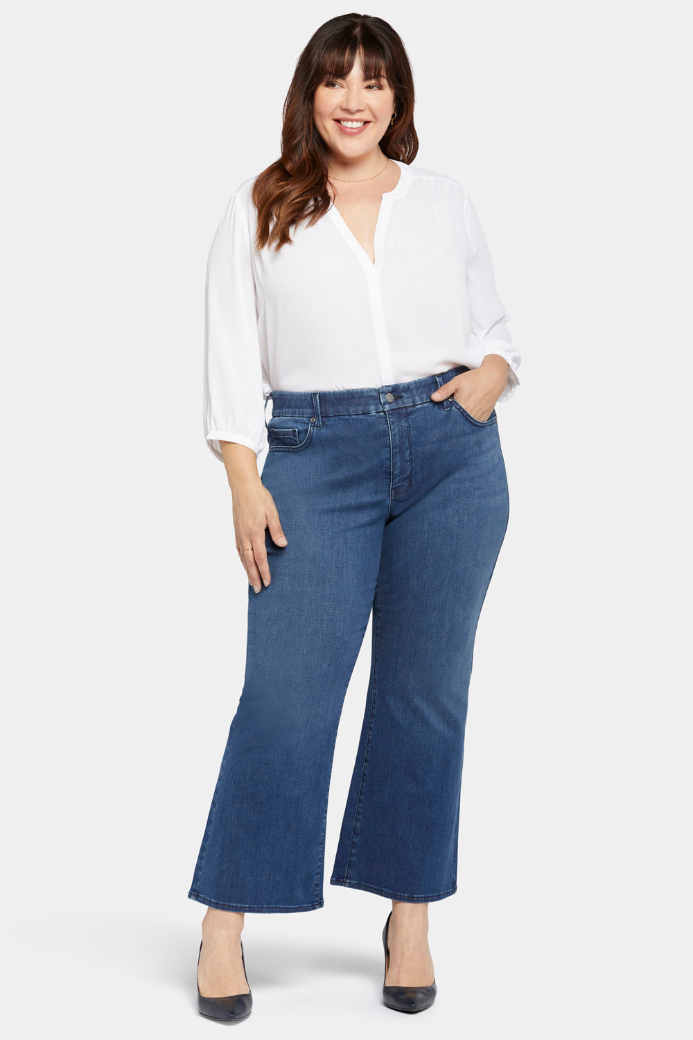 NYDJ Waist-match™ Relaxed Flared Jeans In Plus Size  - Rendezvous
