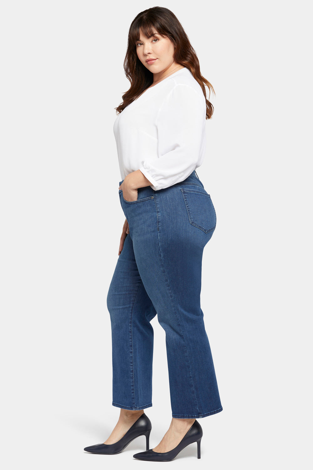 NYDJ Waist-match™ Relaxed Flared Jeans In Plus Size  - Rendezvous
