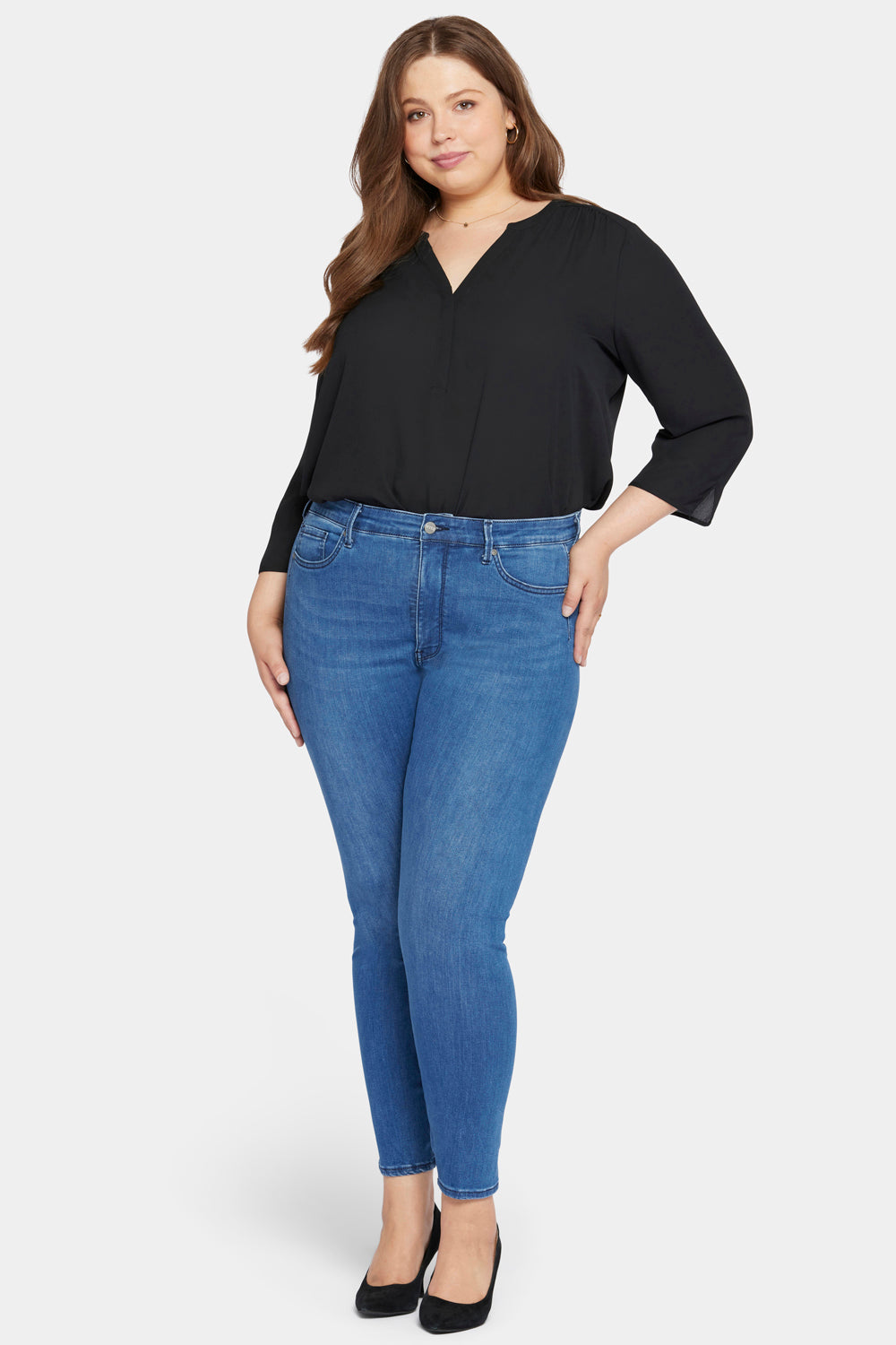 NYDJ Le Silhouette Ami Skinny Jeans In Plus Size With High Rise  - Amour
