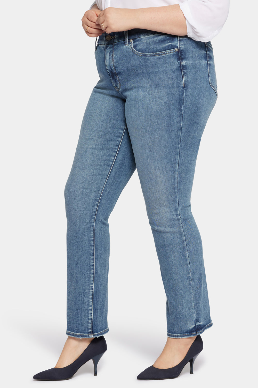 NYDJ Waist-Match™ Marilyn Straight Jeans In Plus Size  - Romance