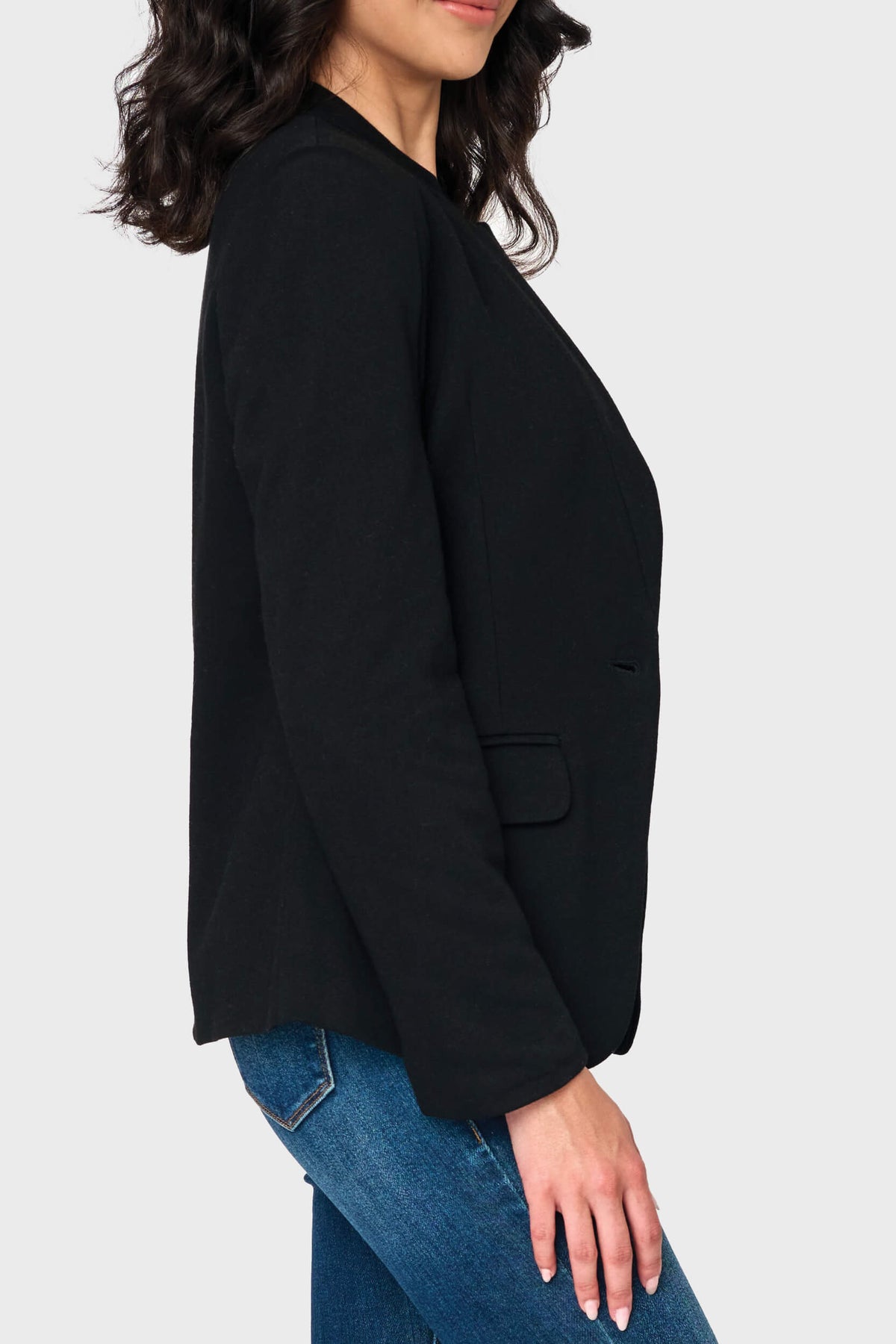 NYDJ Notch Collar Blazer in Black by Gibsonlook  - Notch Collar Blazer in Black by Gibsonlook