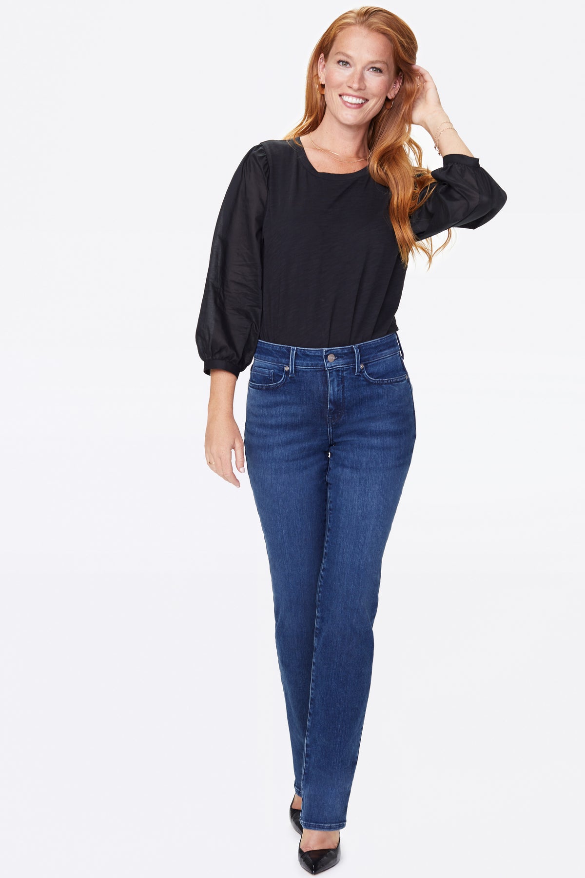 NYDJ Marilyn Straight Jeans  - Habana