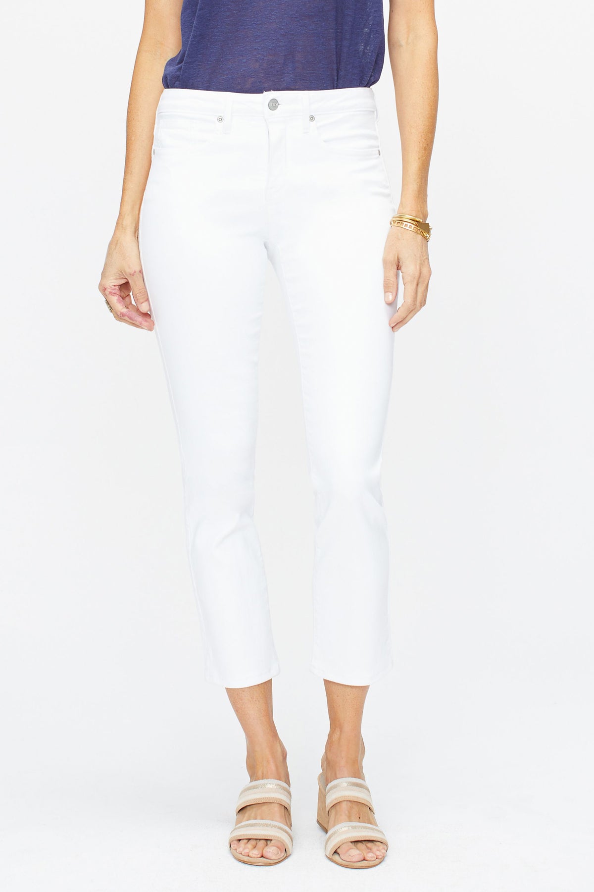 NYDJ Sheri Slim Ankle Jeans In Petite  - Optic White